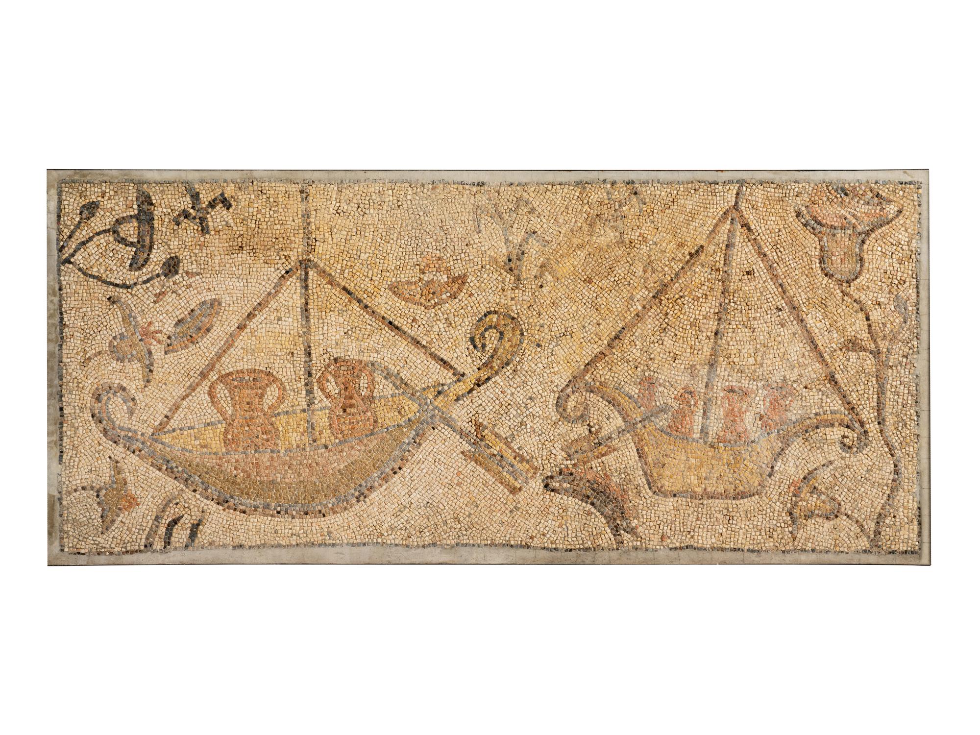 A Byzantine Mosaic Panel with Ships