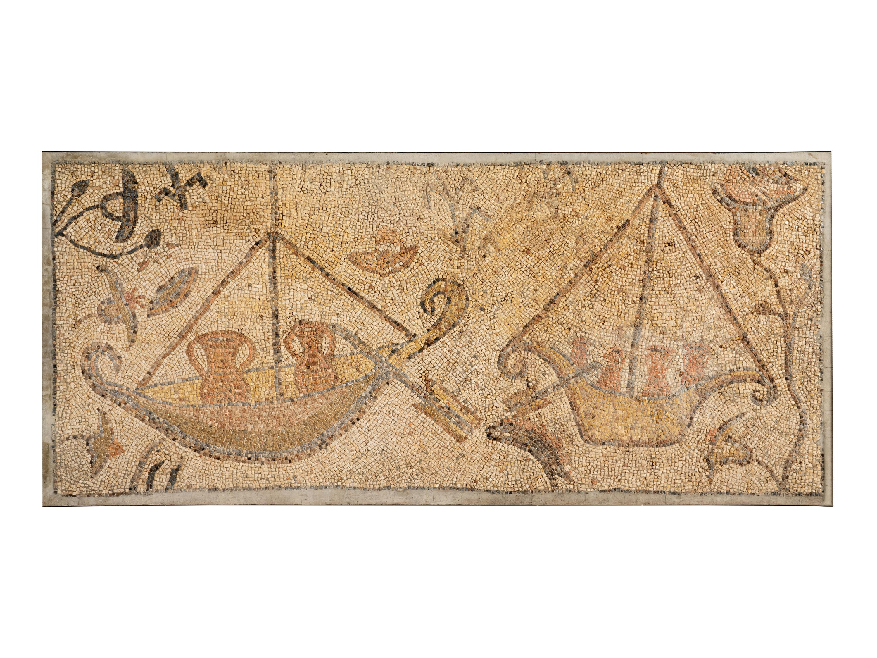A Byzantine Mosaic Panel with Ships