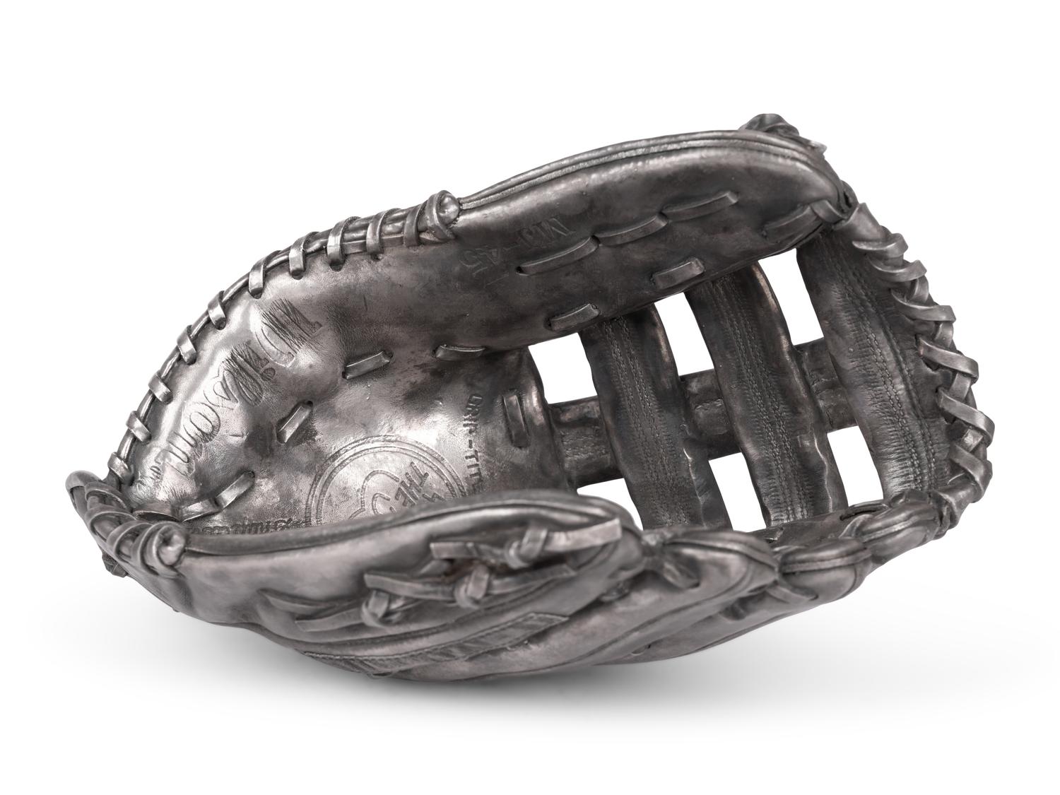 A Wilson A2000 Silver Cast Baseball Glove Crafted for Michael Jordan's 32nd Birthday