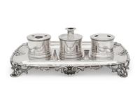 A George IV Silver Ink Stand By Paul Storr