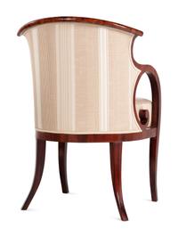 A Pair of Biedermeier Mahogany Armchairs