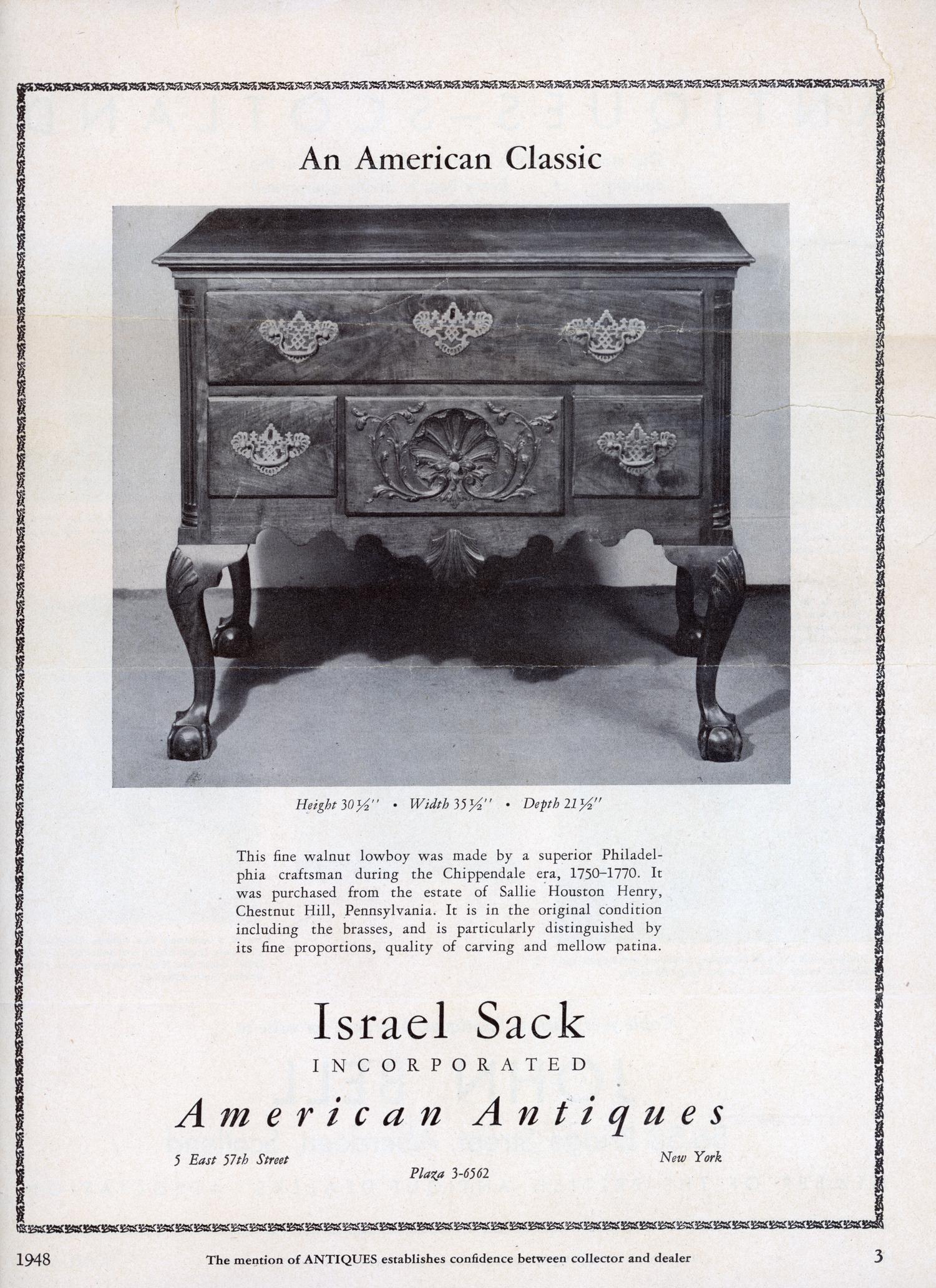 A Chippendale Carved Walnut Dressing Table
