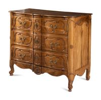 A Louis XV Provincial Walnut Commode Cabinet