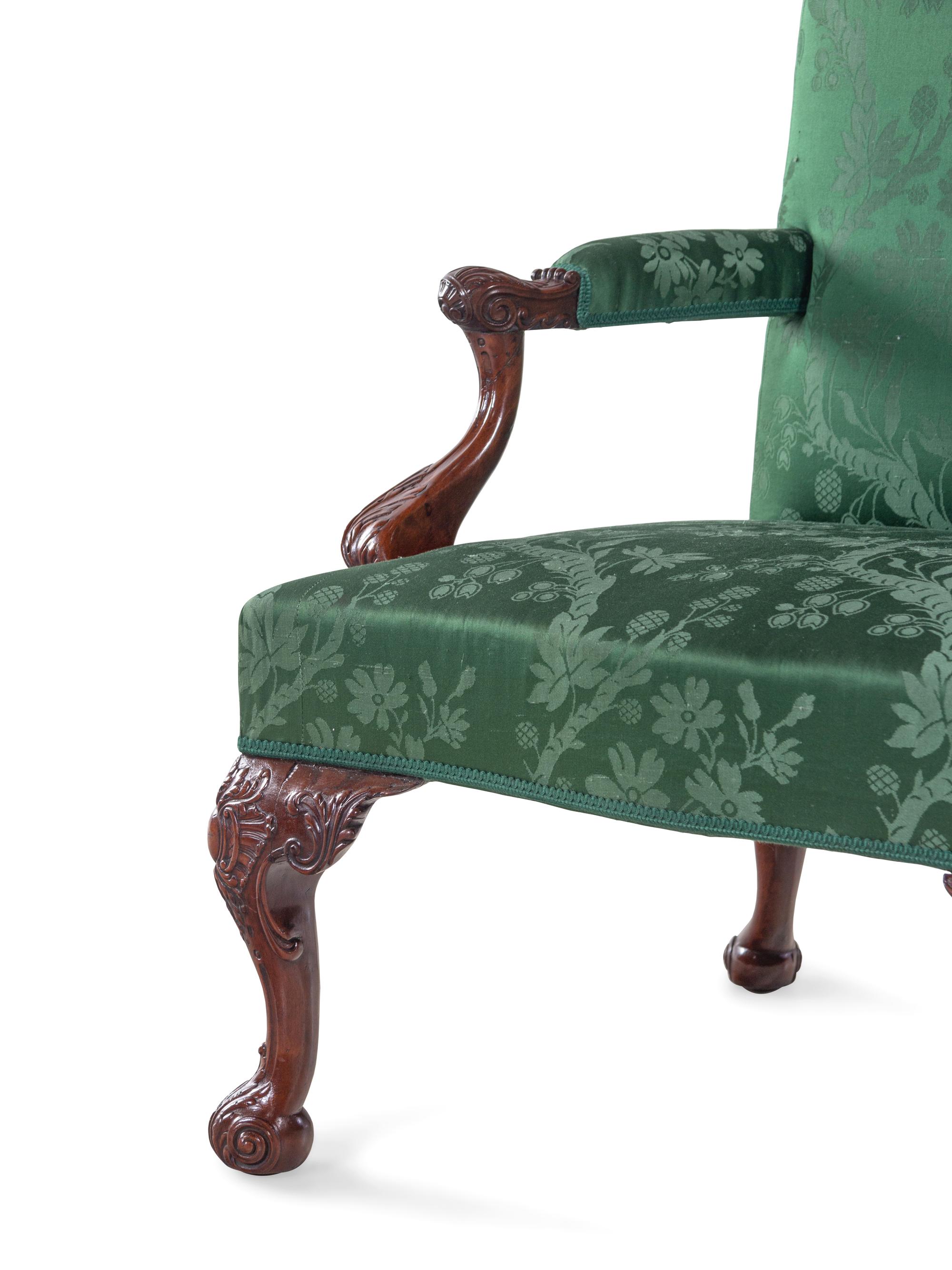 A George III Carved Mahogany Sofa