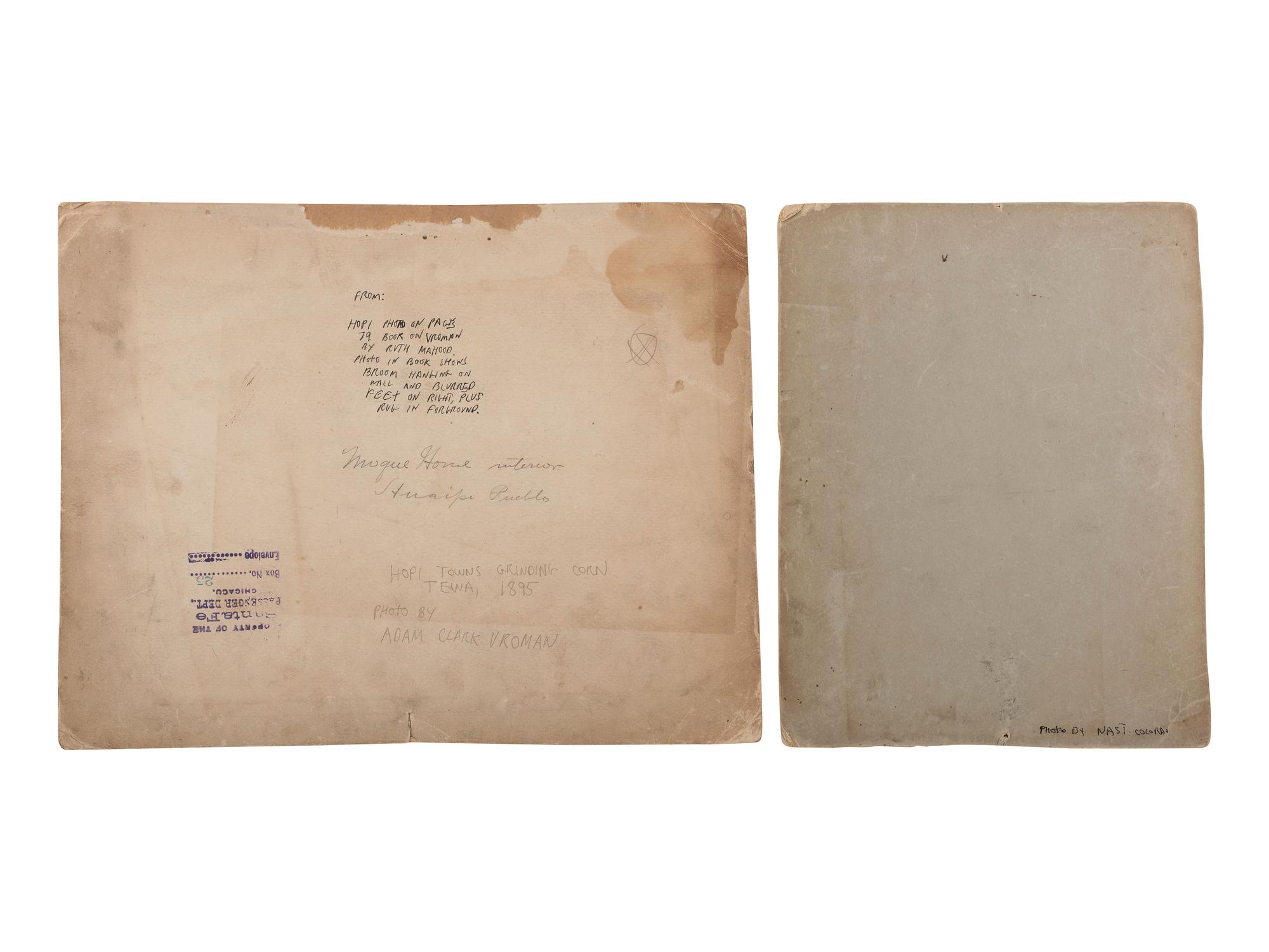 [NATIVE AMERICANS - PHOTOGRAPHY]. A group of photographs, stereoviews, and real photo postcards of Native American subjects, including a cyanotype.