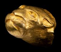 An Achaemenid Hollow Gold Head of Lion