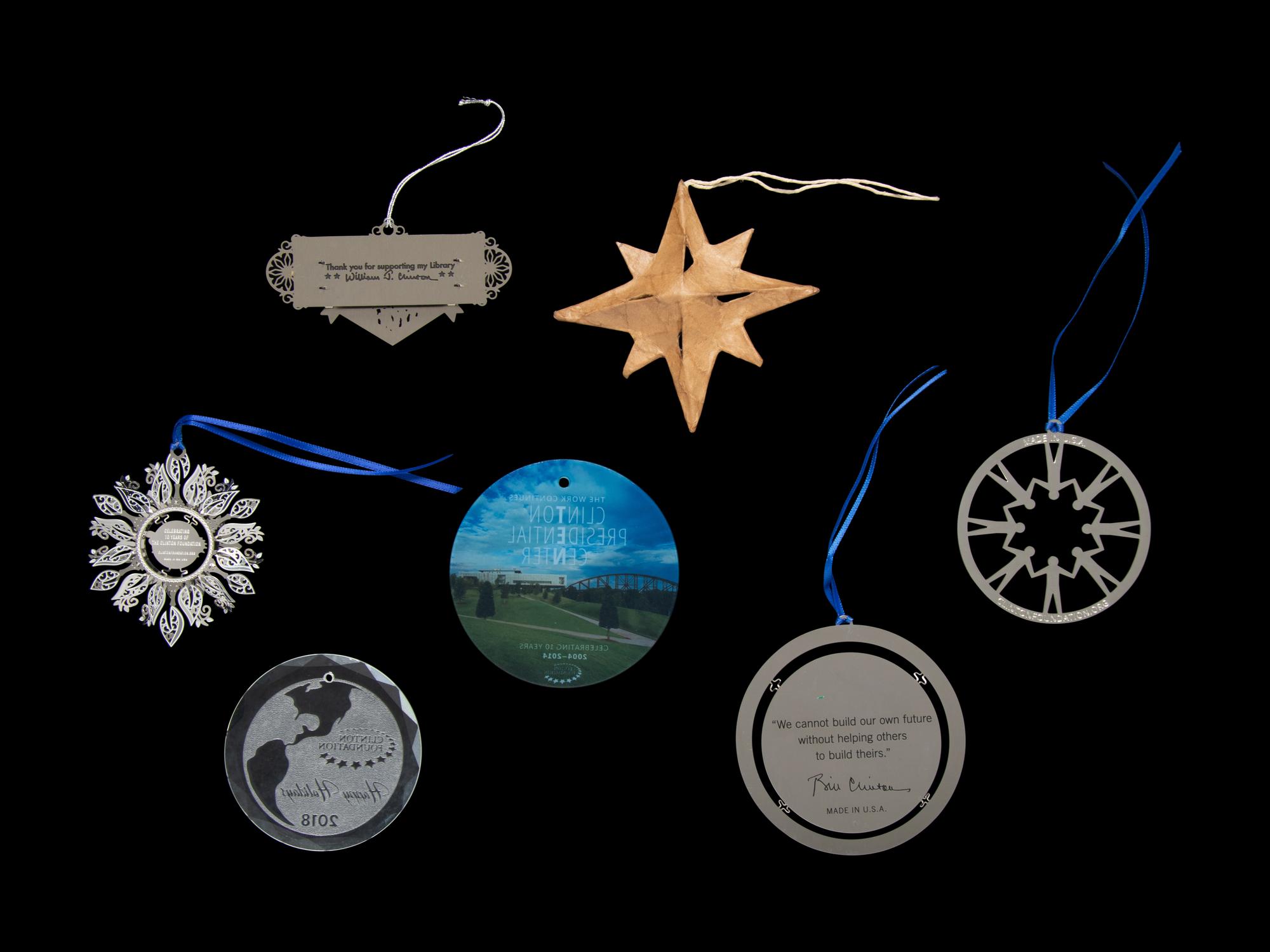 A Collection of Clinton Administration Holiday Ornaments