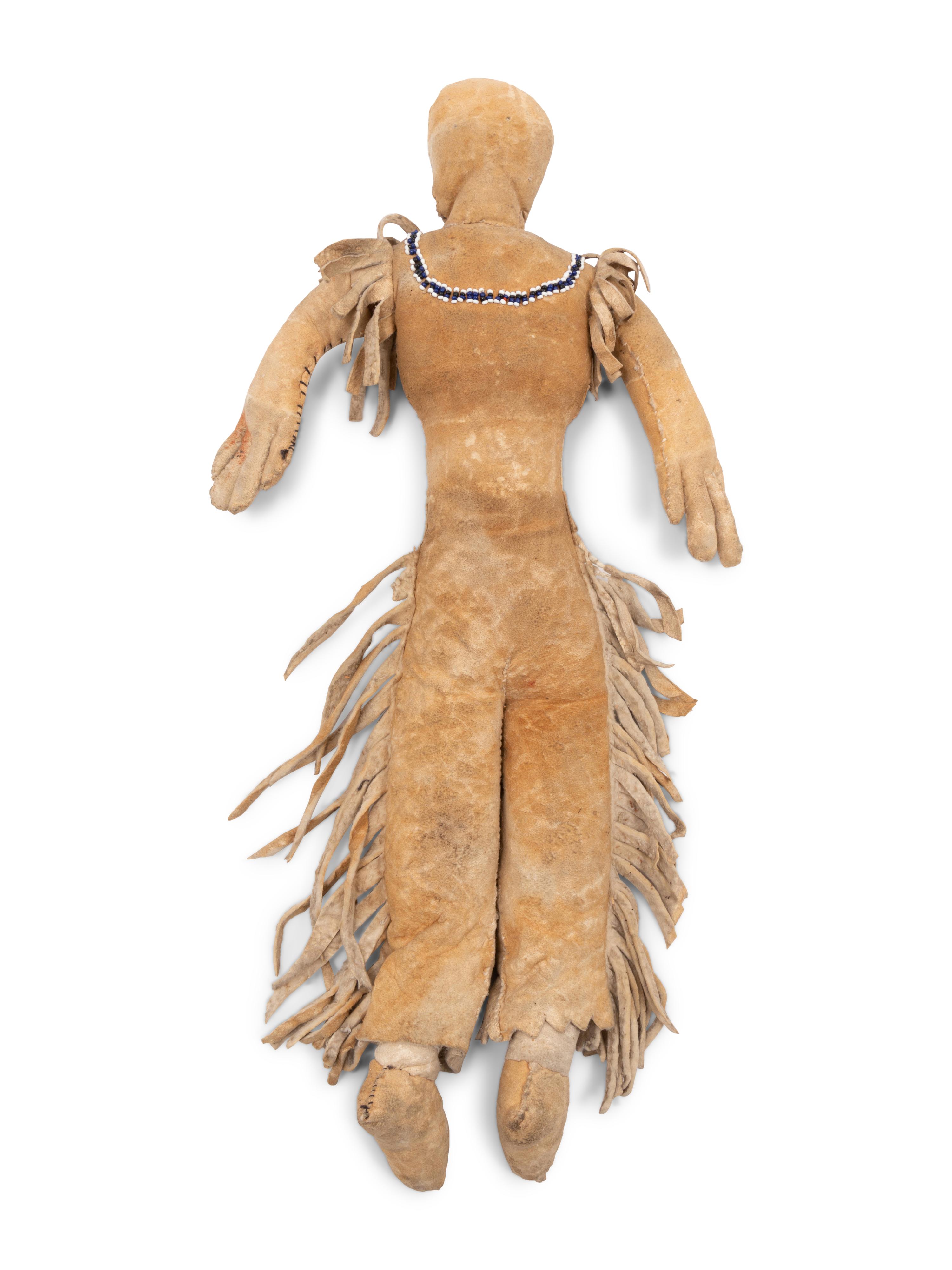 Apache Beaded Hide Doll