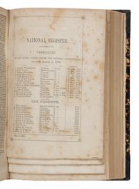[Hunt, John Warren (1826-1859)]. The Wisconsin Almanac and Annual Register, 1856 . [Milwaukee: Rufus King & Co., 1855].
