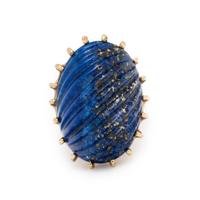Lapis Lazuli and Yellow Gold Ring