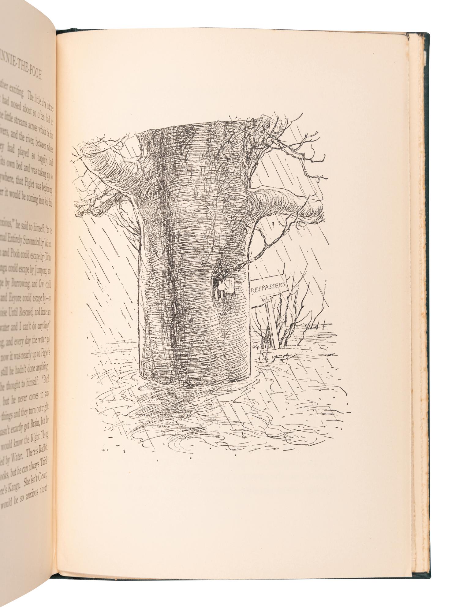 MILNE, Alan Alexander (1882-1956). Winnie-the-Pooh . Ernest H. Shepard, illustrator. [New York]: E.P. Dutton & Company, 1926.