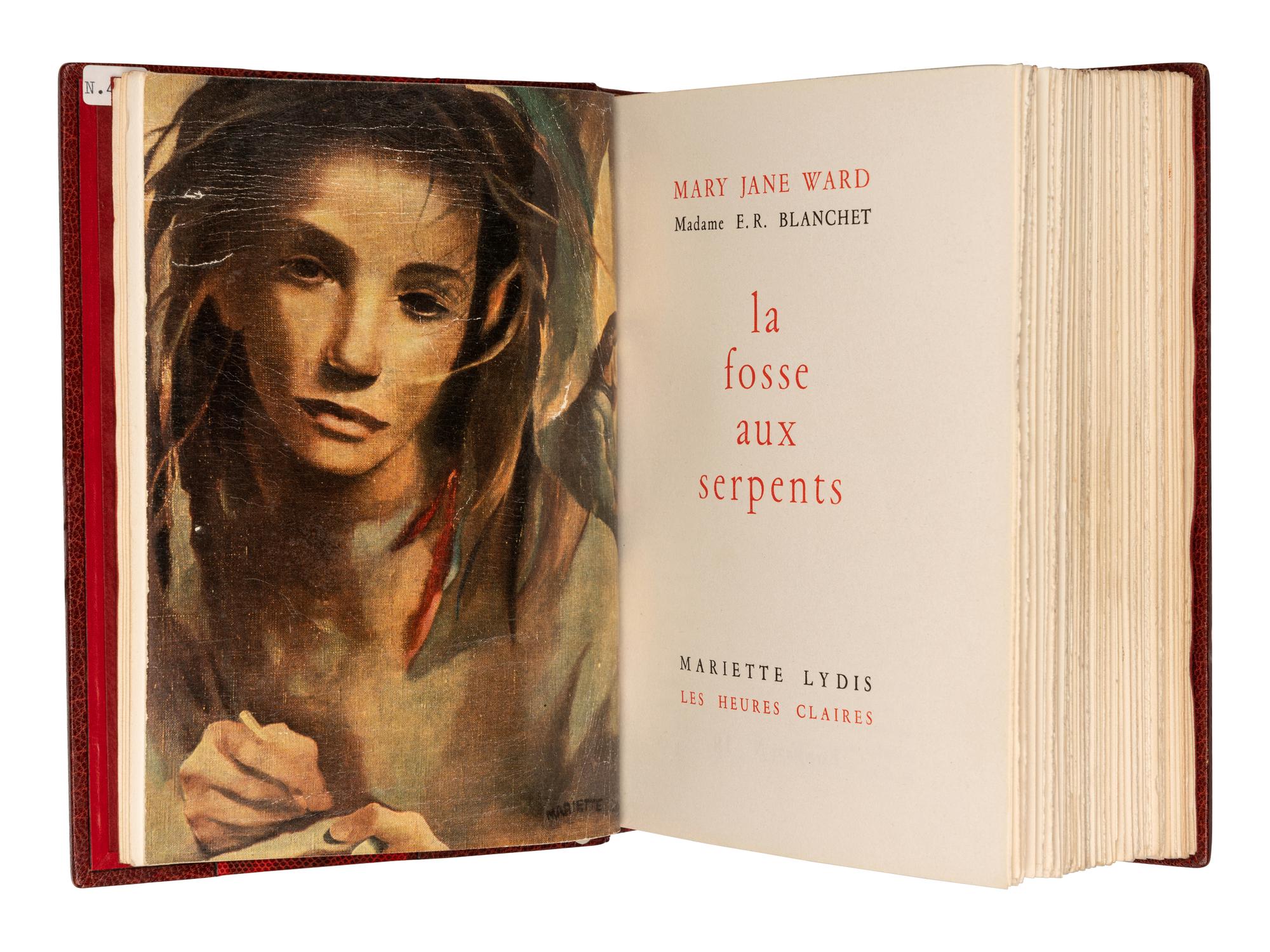 [BINDING]. WARD, Mary Jane. La fosse aux serpents . Mulhouse: Les Heures Claires, 1948.