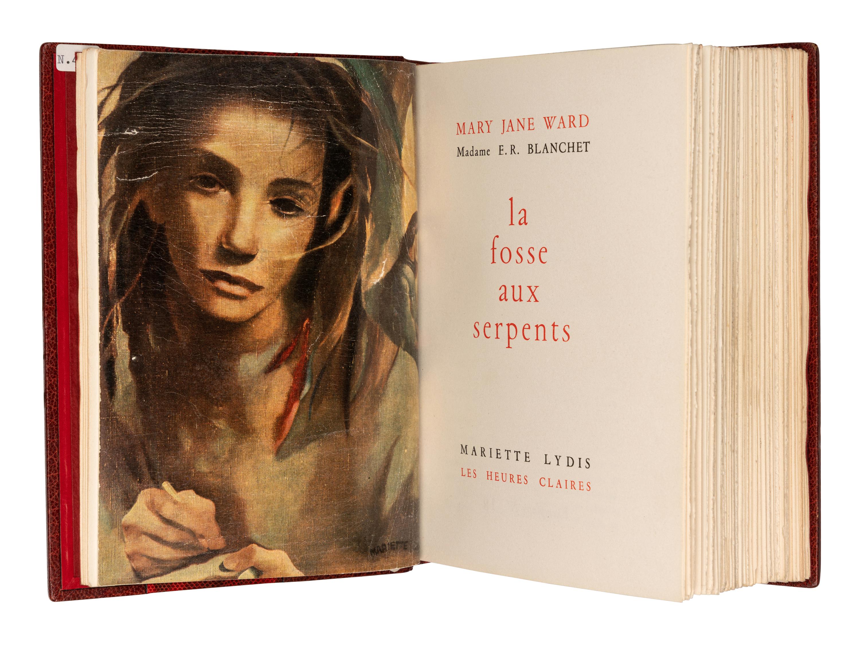 [BINDING]. WARD, Mary Jane. La fosse aux serpents . Mulhouse: Les Heures Claires, 1948.