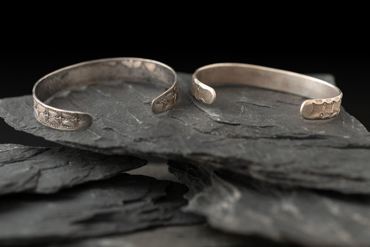 Navajo Small Ingot Cuff Bracelets