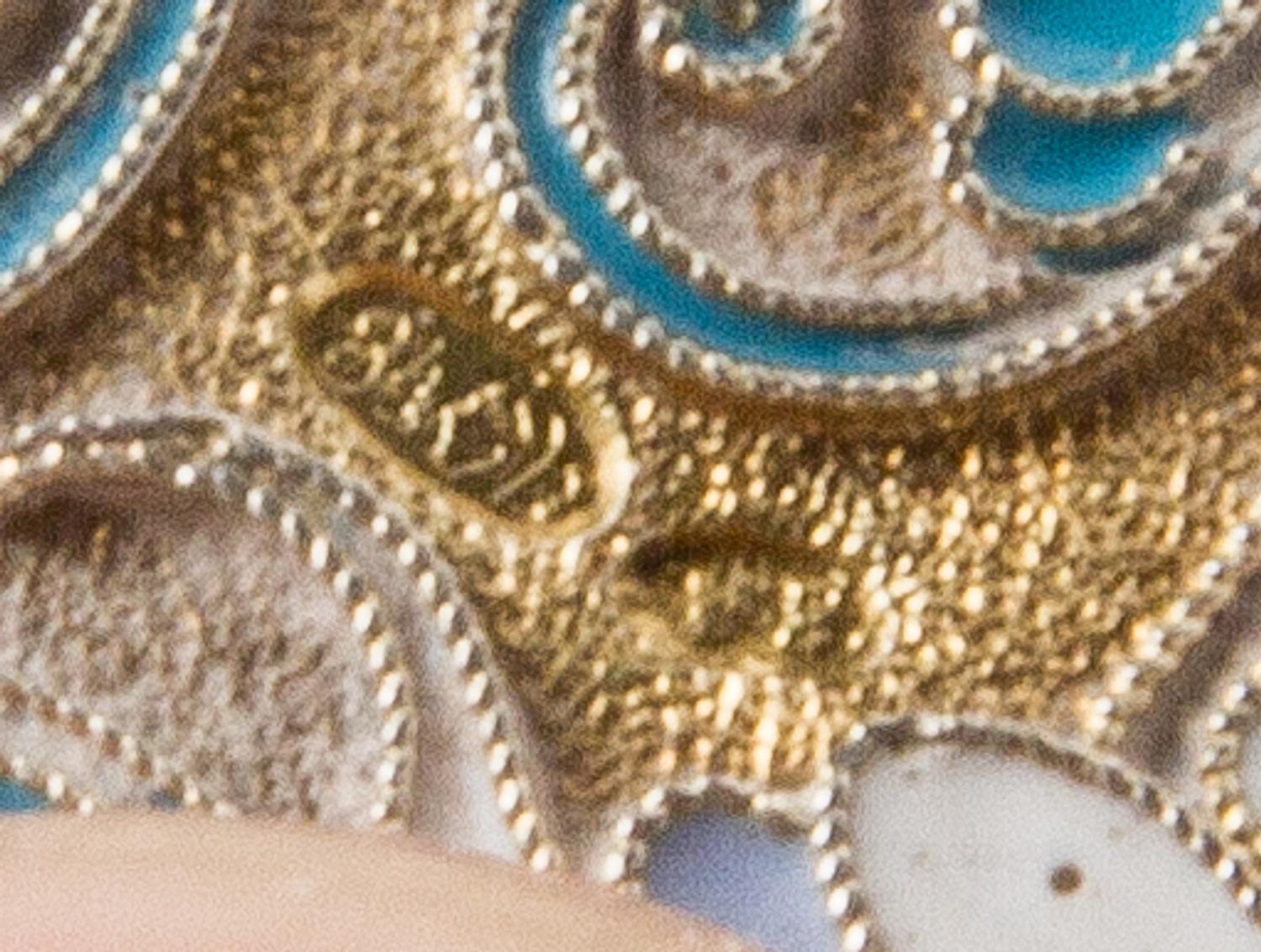 A Russian Enameled Silver Cigarette Case, Mark of Vasilii Agafonov, kokoshnik mark of Ivan Lebedkin, Moscow, the case decorated with fl