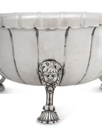 An Irish George II Silver Footed Bowl
