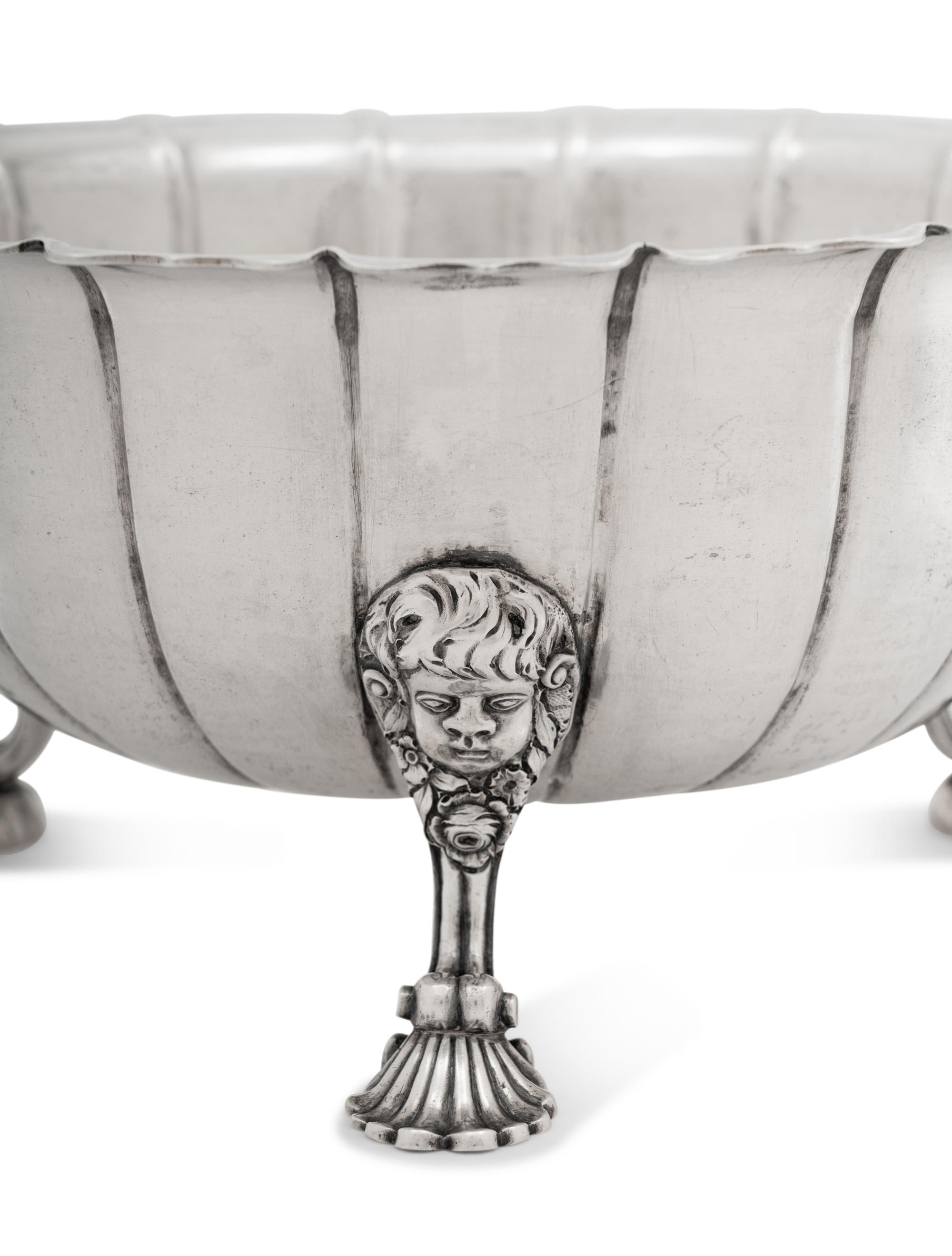 An Irish George II Silver Footed Bowl