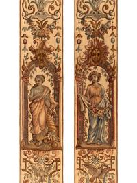 A Pair of Aubusson Tapestry Border Panels