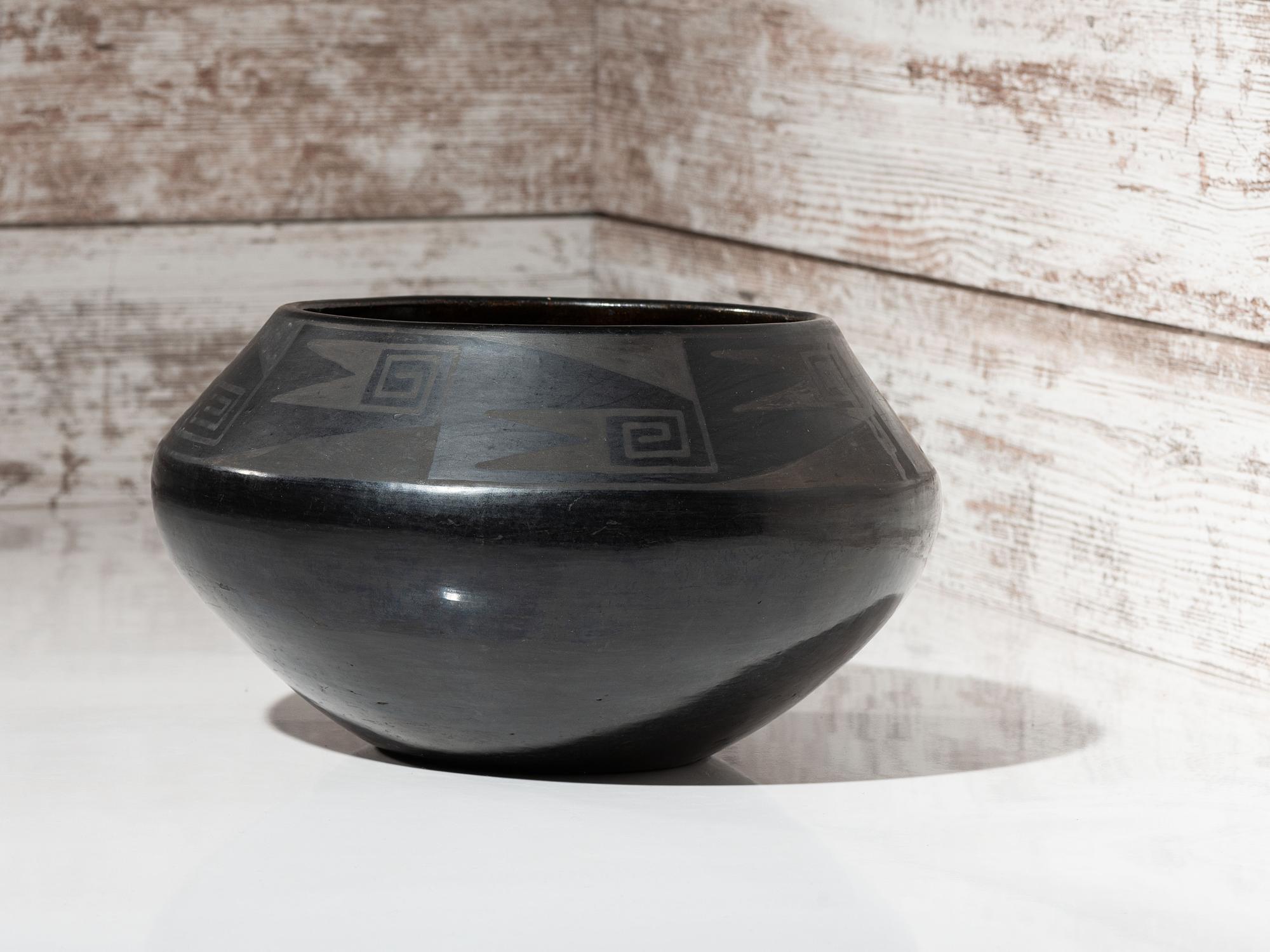 Blackware Pottery Jar 1925-1943