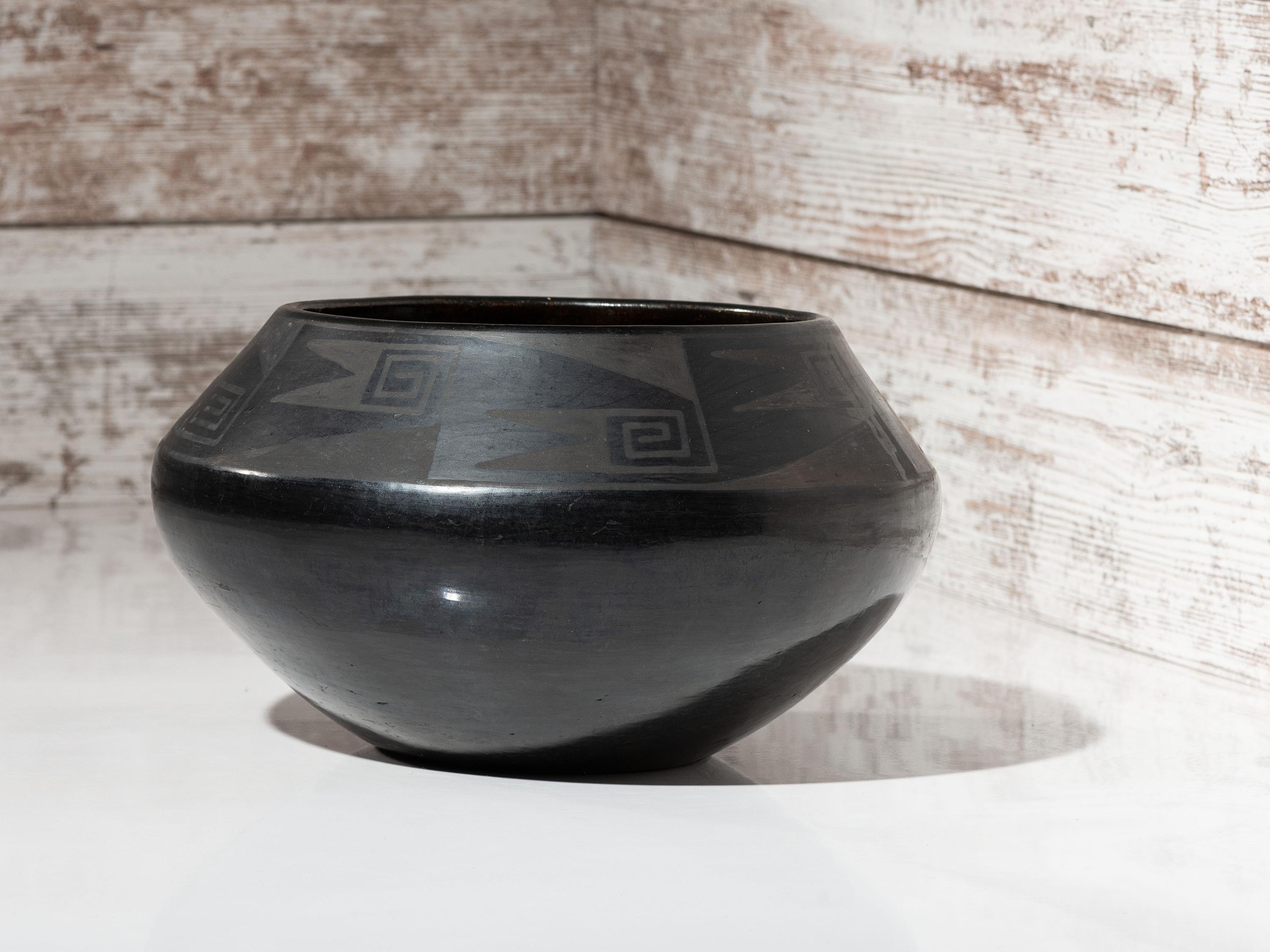 Blackware Pottery Jar 1925-1943