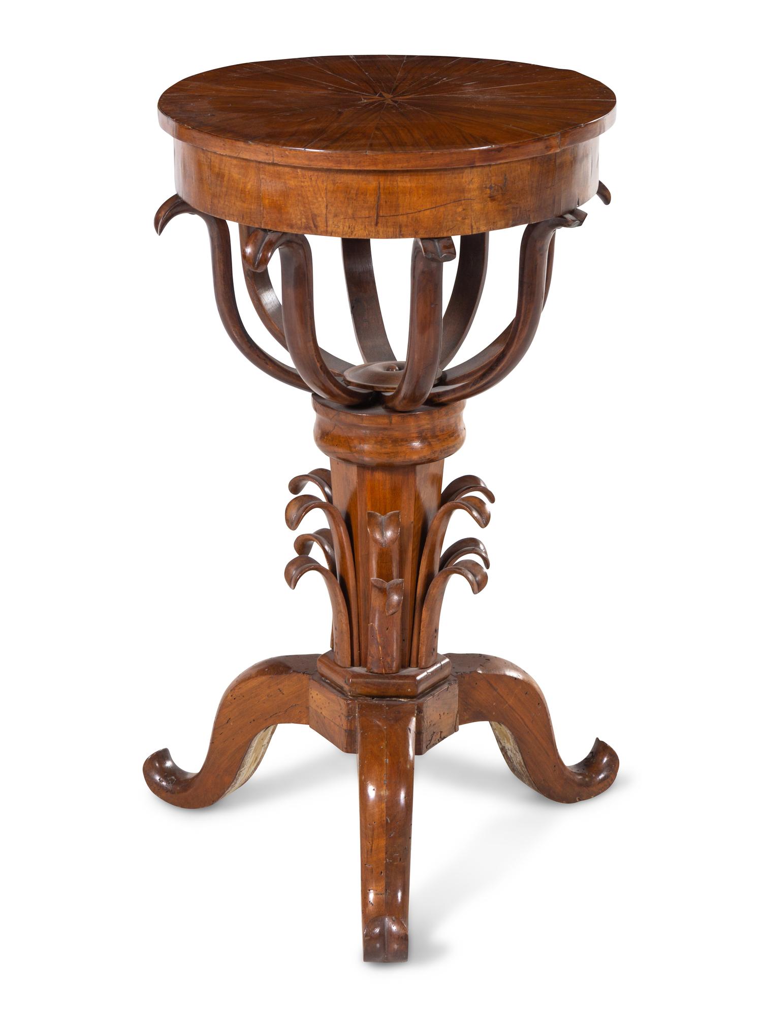 A Continental Mahogany Pedestal Table