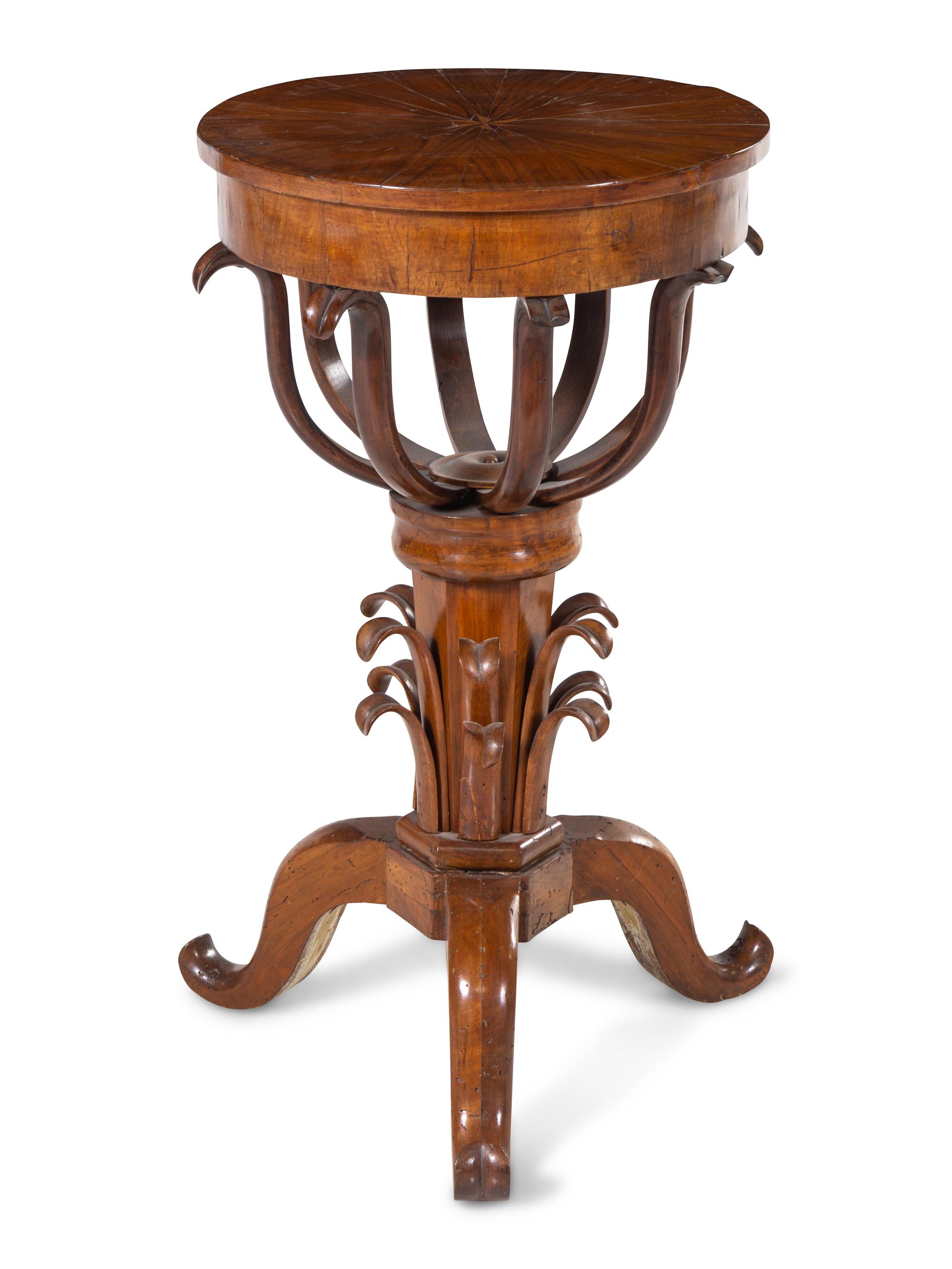A Continental Mahogany Pedestal Table