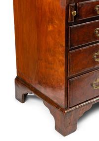 A George II Walnut Slant-Front Desk