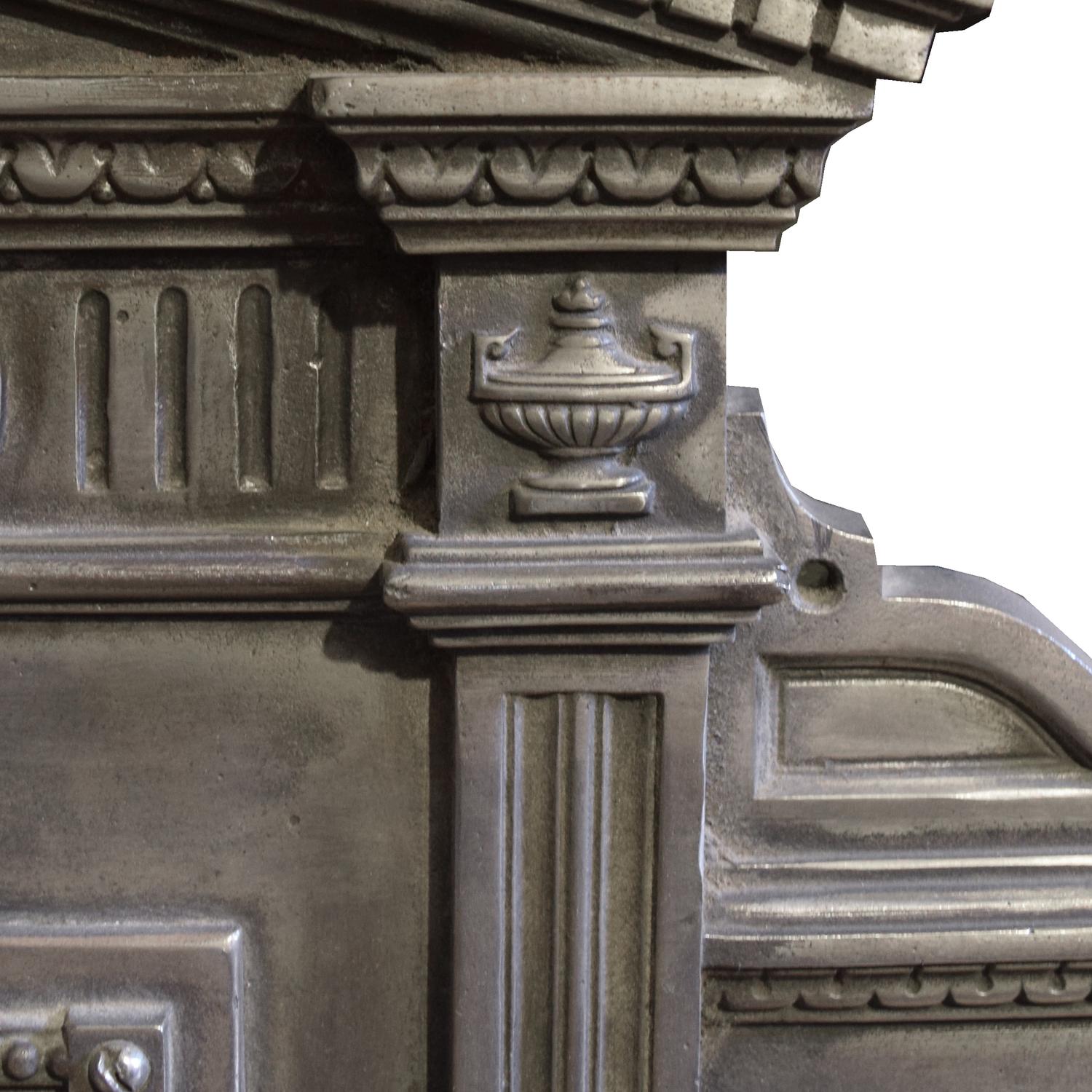 A Cast Iron Overmantel 50" W x 3" D x 27.5" H — England, Circa 1880