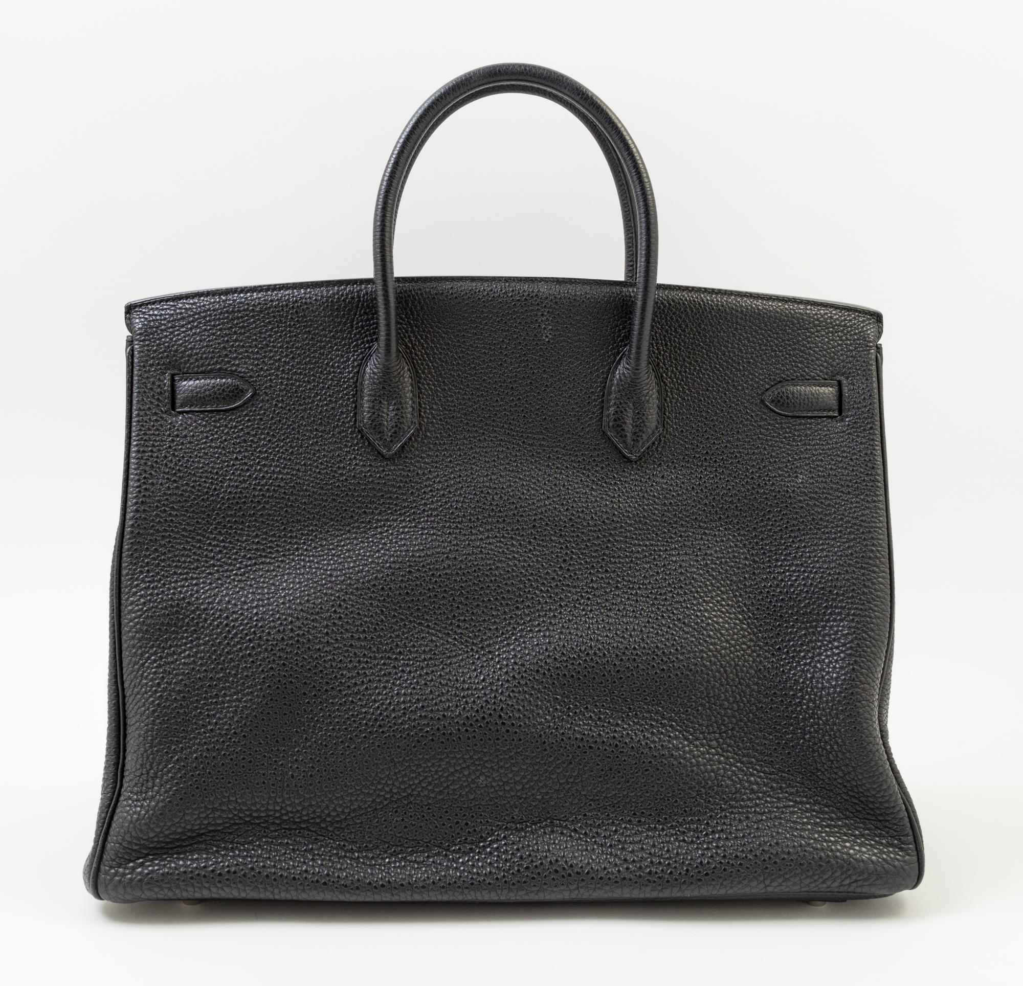 An Hermès Black Togo 40cm Birkin Bag, 16" x 11.25" x 8"; Handle drop: 5.5".
