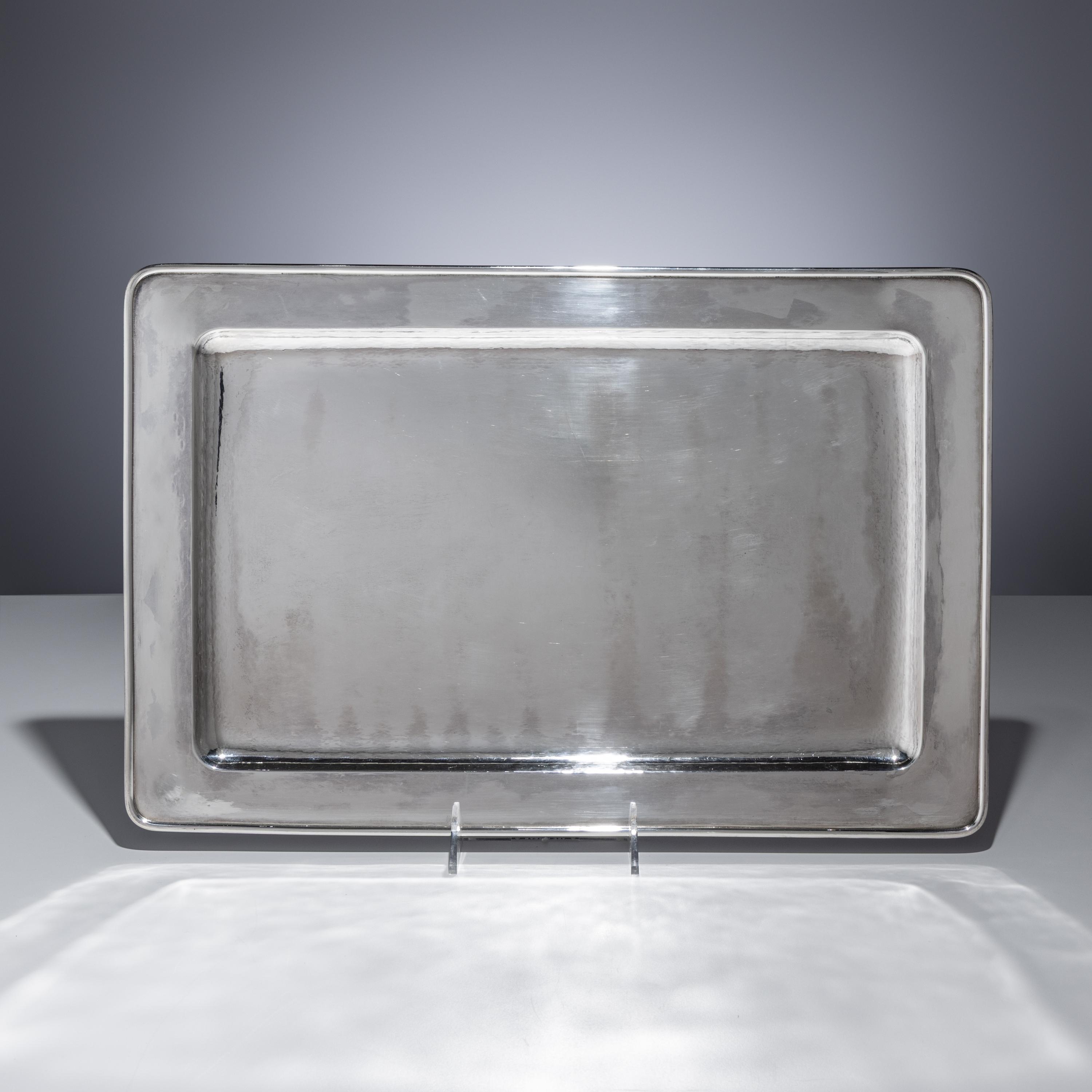 Kalo Shop, Chicago (American, Founded 1880) — Rectangular Silver Tray