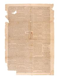 [LINCOLN, Abraham (1809-1865)]. A group of 2 Illinois newspapers with references to Lincoln, comprising: