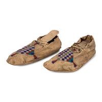 Sioux Beaded Hide Moccasins