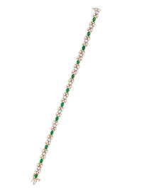 EMERALD AND DIAMOND BRACELET