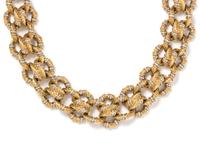 YELLOW GOLD AND DIAMOND CONVERTIBLE NECKLACE