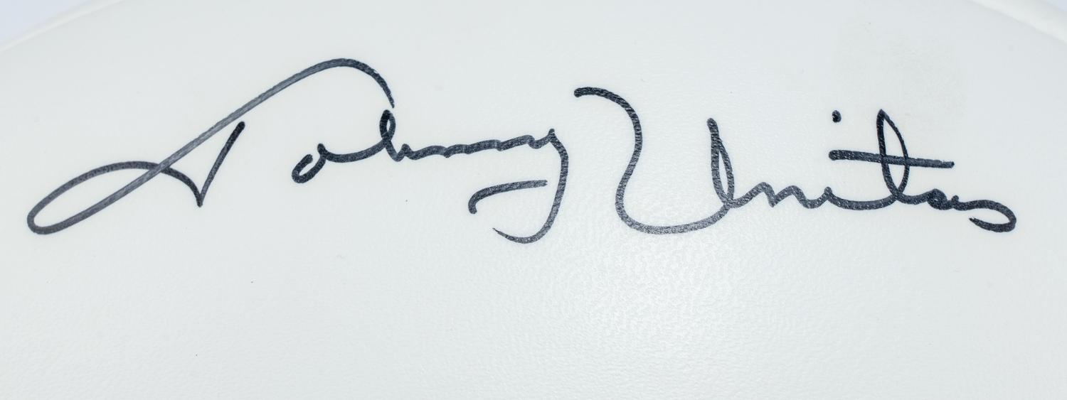 A Johnny Unitas Signed Autograph Football