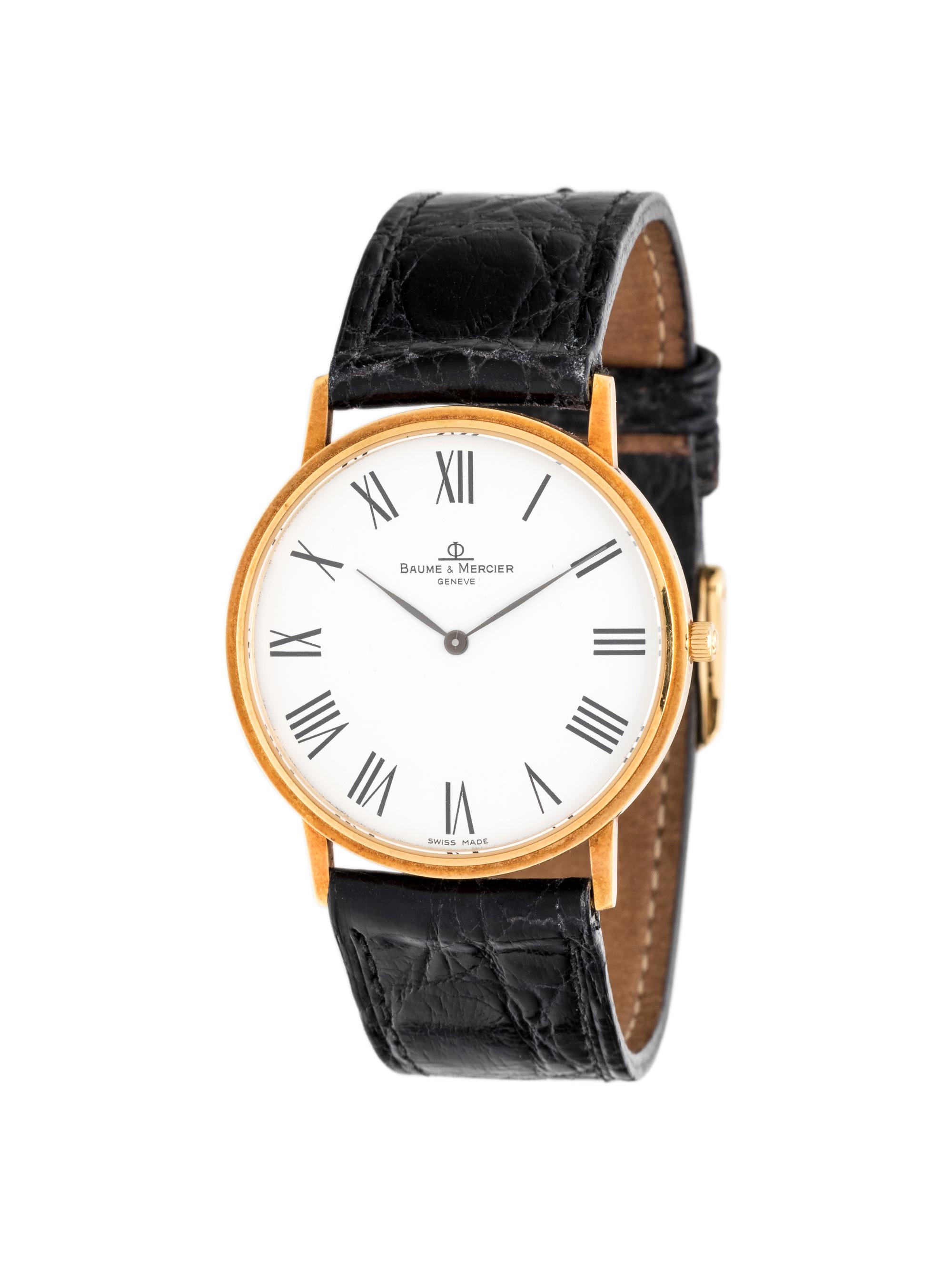 BAUME & MERCIER, 18K YELLOW GOLD WRISTWATCH
