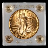 A 1908 Saint Gaudens $20 Gold Coin