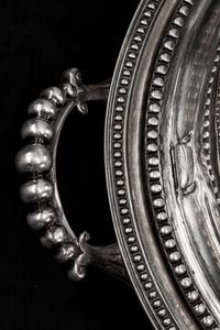 An English Silverplate Warming Tray and Cover — Walker and Hall, Sheffield, Early 20th Century