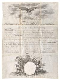MADISON, James (1751-1836). [PAULDING, Hiram (1797-1878)]. Partly-printed appointment signed ("James Madison"), as President of the United States. Washington, DC. 27 April 1816.