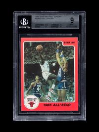 A 1986 Star Michael Jordan Set Break Basketball Card No. 5 1985 All Star (BGS 9 MINT)