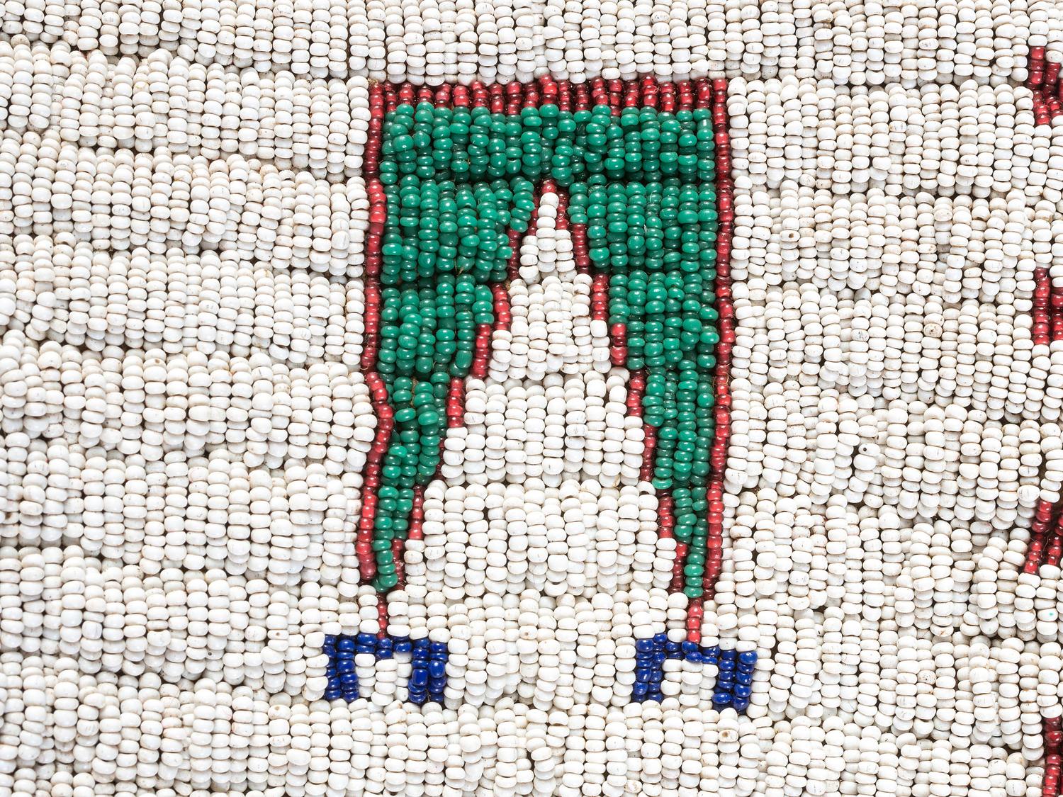 Sioux Child's Beaded Buffalo Hide Vest