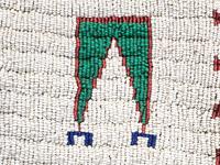 Sioux Child's Beaded Buffalo Hide Vest