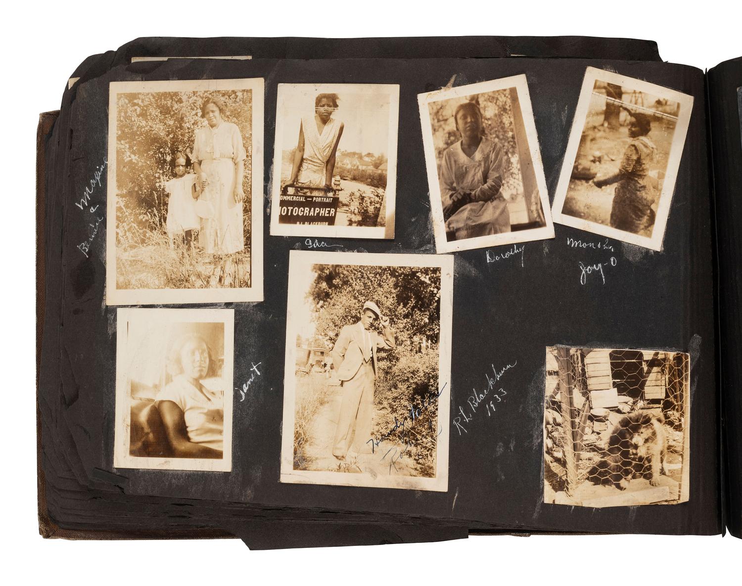 [AFRICAN AMERICANA]. Photographic archive related to Sgt. Robert L. Blackburn, 93rd Signal Company, 93rd Infantry Division, of Cleveland, Ohio.