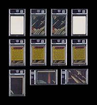 A Collection of PSA Graded 1977 Topps Series One Star Wars Trading Cards and Stickers (11)
