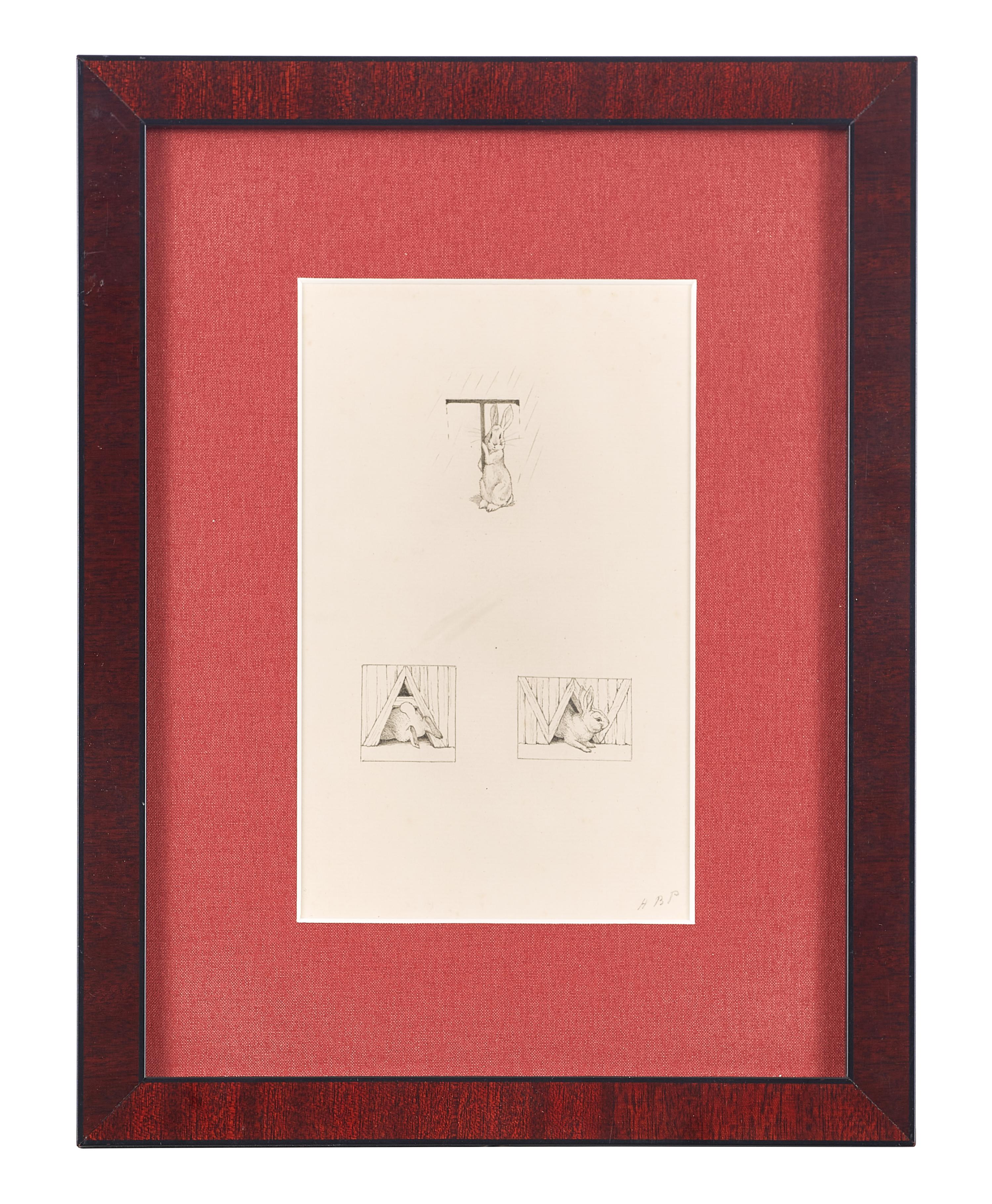 Initials T. A. and W. with Rabbit Motifs , ca. 1890s