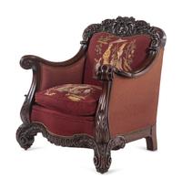 A Rococo Revival Carved Walnut Three-Piece Seating Suite in the Style of Karpen