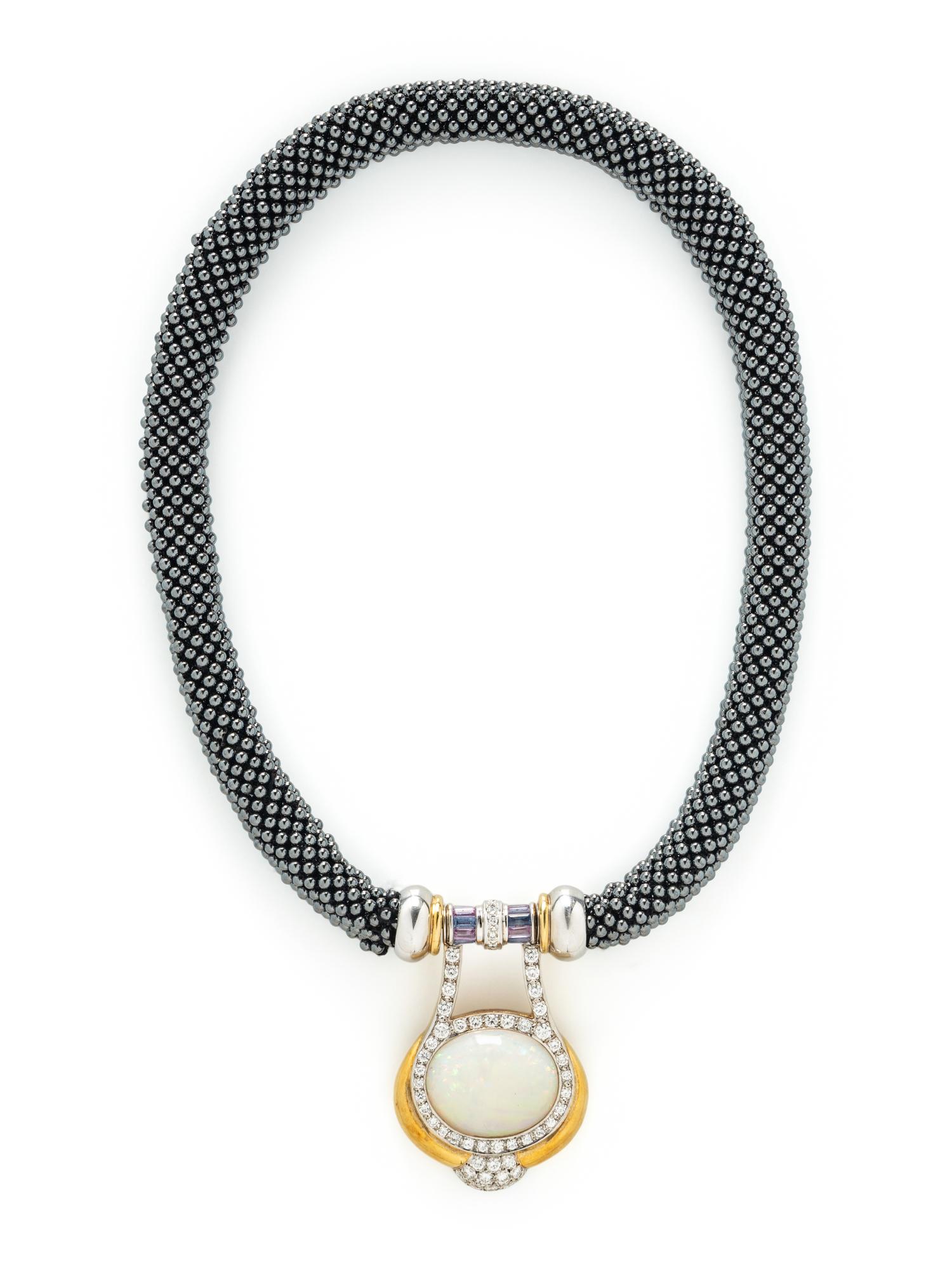 OPAL AND MULTIGEM NECKLACE