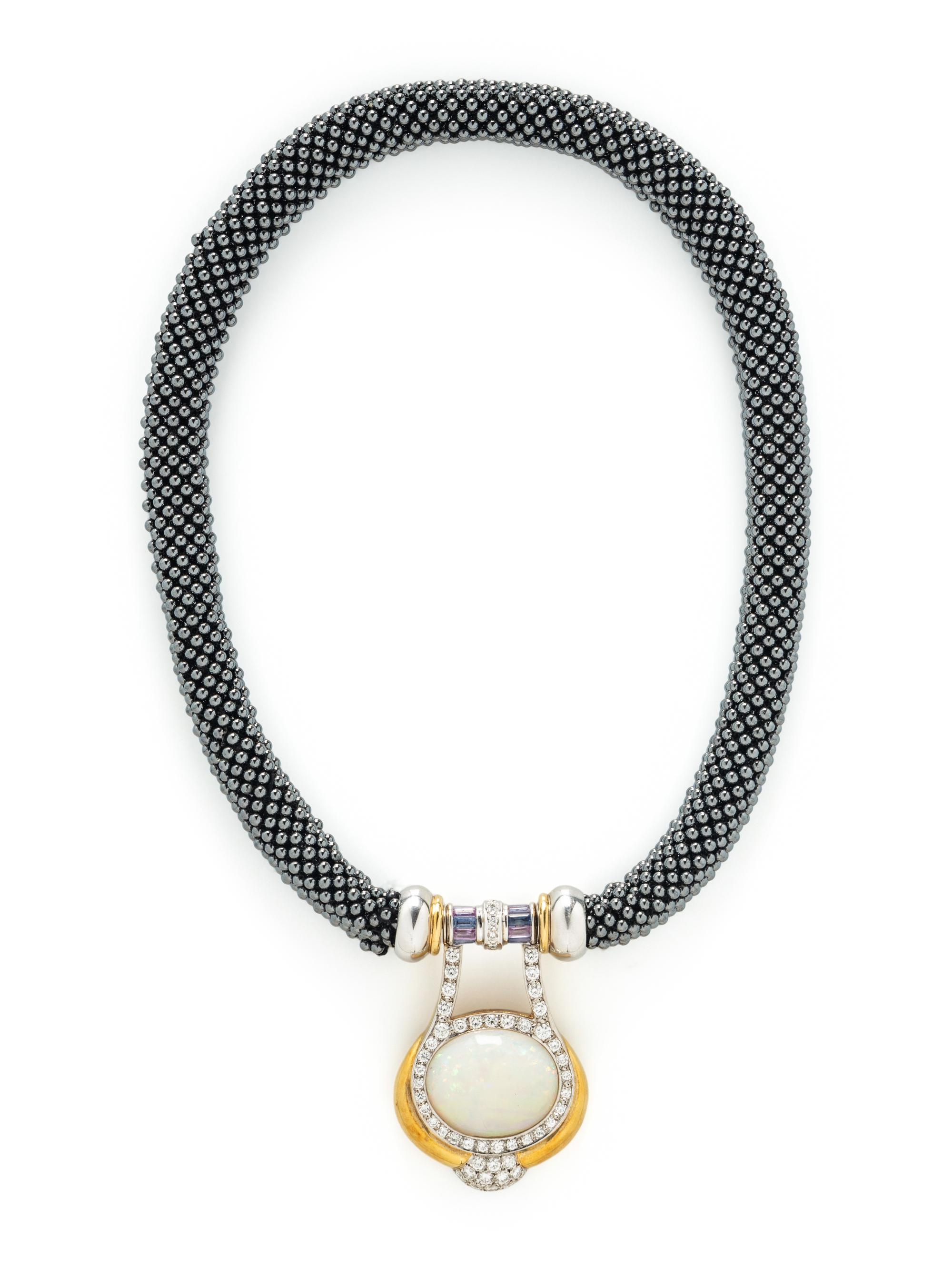 OPAL AND MULTIGEM NECKLACE