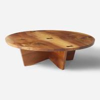 George Nakashima (American, 1905-1990) Special Round Coffee Table, New Hope, Pennsylvania, 1971