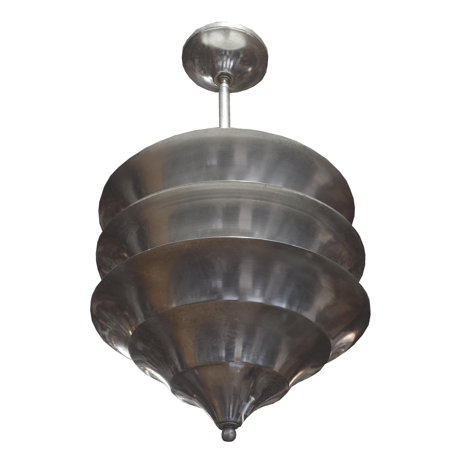 An Art Deco Chrome Light Fixture 19" W x 19" D x 38" H — United States, Circa 1930